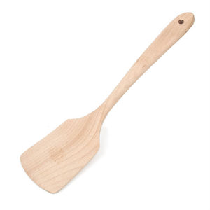 Wooden Spatula Beech Wood <b>Large</b> Thick Handle Non Stick <b>Pan</b> Frying Cooking Tool Reusable Hand Wash Only - Product Image 1