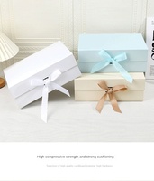 Luxuriöse Maßgefertigte Trendige Matte Verpackungsboxen Faltbare Geschenkbox mit Band für Event-Geschenkverpackungen Kostenlose Muster