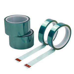 Nhiệt độ cao chống axit màu xanh lá cây cách nhiệt băng Silicone công nghiệp không còn lại keo mạ điện phun sơn mặt nạ - Product Image 4