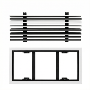 Пластиковый линейный воздухораспределитель для дома, квартиры, отеля, виллы, систем вентиляции HVAC, съемная решетка, черный и белый цвета - Product Image 3