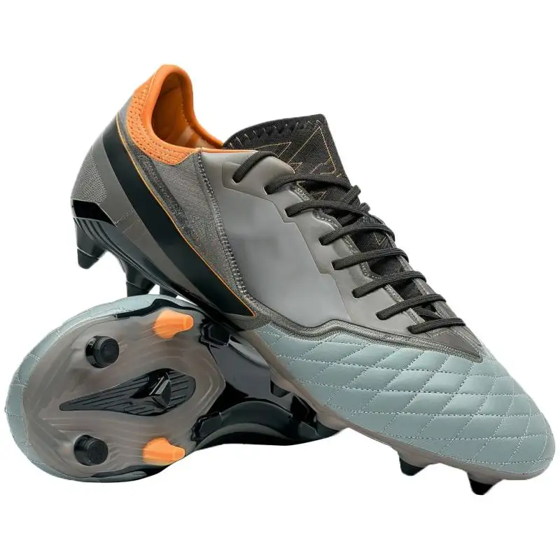 Botas de futebol personalizadas de alta qualidade Zapatos de Futbol AG para treinamento de meninos, calçados esportivos de couro para homens