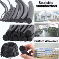 Bande d'étanchéité professionnelle en mousse EPDM de 3 mm de diamètre, étanche et insonorisante, dureté 45-80 Shore pour porte de boîtier électrique