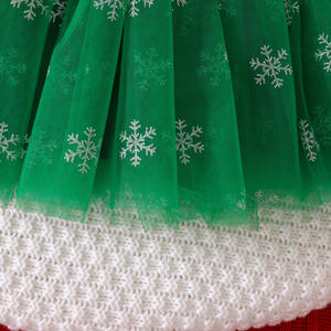 2025 Meisje Kerstoutfit Set Witte Strikken Shirt Met Lange Mouwen + Tutu Rok 2 Stuks Kleding Set - Product Image 6