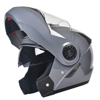 Nouveau casque de moto modulaire intégral à double visière rabattable de haute qualité avec double visière en ABS