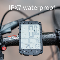 Ordinateur de vélo sans fil étanche IPX7, grand écran de 3,0 pouces, rechargeable par Type-C, autonomie de 300 heures