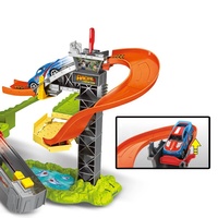 Nouvelle Tendance : Circuit de Course Électrique Méga Orbital DIY à Assembler pour Voitures Jouets, avec Dinosaures et Voitures en Alliage