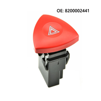 Prix d'usine, vente chaude, bouton d'interrupteur de signal d'avertissement double clignotant OE 8200002441 pour voiture, compatible Renault
