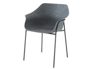 <span class=keywords><strong>Chaise</strong></span> <span class=keywords><strong>de</strong></span> bureau empilable durable et écologique en <span class=keywords><strong>feutre</strong></span> PET recyclé et forme rectangulaire en fer/métal pour salle <span class=keywords><strong>de</strong></span> conférence salon <span class=keywords><strong>de</strong></span> travail - Product Image 4