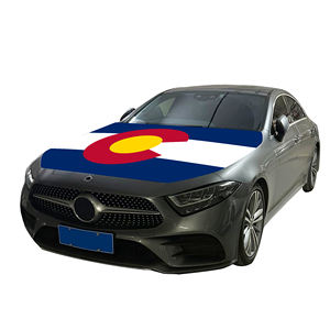 Couverture nationale de capot de voiture abordable drapeau Colorado couverture de moteur de voiture drapeau vente directe d'usine <span class=keywords><strong>tissu</strong></span> polyester - Product Image 1