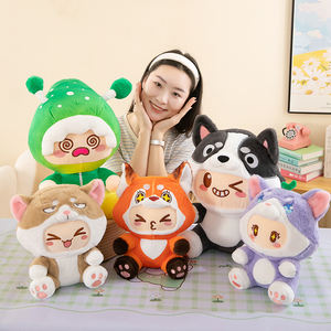 Yuanmeng Star Cute Plush Anime Dolls Juego de relleno suave Periféricos Fábrica al por mayor Juguetes de animales de peluche Estilos sentados - Product Image 5