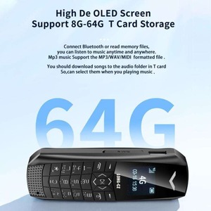 Super Mini Telefon J60 4G-Netzwerk Mobiltelefon Kabellose Bluetooth-Tastatur Taschen-Handy Wecker SOS MP3-Player Rekorder - Product Image 6
