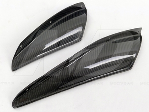 กันชนหน้าคาร์บอนไฟเบอร์ Vrs สไตล์ Canards (4ชิ้น) สำหรับ2008-2015มิตซูบิชิแลนเซอร์วิวัฒนาการ <span class=keywords><strong>Evo</strong></span> <span class=keywords><strong>X</strong></span> - Product Image 3