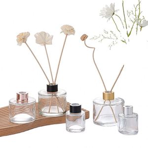 35ml 50ml 100ml 120ml 150ml <b>200ml</b> Transparent Cylinder Shaped Air Fragrance Reed Diffuser Empty Glass <b>Bottle</b> for Home Decoration - Product Image 4