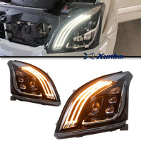 Pour Toyota Prado FJ120, ensemble de phares, 2003-2009, phare LED modifié, feux de jour, pièces de rechange automobiles
