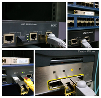 Module optique transceiver RJ45 10GBASE-T SFP+ 30m en cuivre FTTH pour convertisseurs de médias Cisco Mikrotik SFP+ 10G