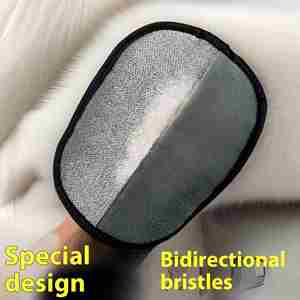 24cm <b>Large</b> Electrostatic Hair Removal Gloves Household Two-Way Bristle Removal Cleaning Pet Cleaning Grooming - Product Image 2