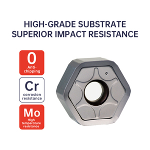 Cao cấp apmt lnmx onmu thức ăn cao có thể lập chỉ mục cacbua phay chèn công cụ cắt kim loại CNC cho thép/không gỉ/Sắt - Product Image 4