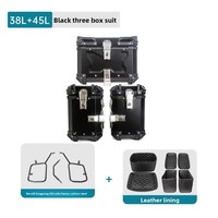Boîtes latérales et arrière pour moto Benelli Jinpeng 502, cadre en alliage d'aluminium, capacité 38L/45L
