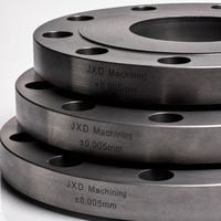 Fabrication de pièces métalliques de précision sur mesure par usinage CNC JXD Machining, avec bride de soudage en acier, pour la fourniture de machines de construction OEM