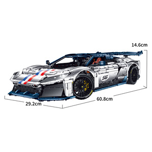 Ensemble <span class=keywords><strong>de</strong></span> blocs <span class=keywords><strong>de</strong></span> construction GULY 10656 F80 Supercar à l'échelle 1:8 - Jouet éducatif et électronique pour garçons <span class=keywords><strong>de</strong></span> 14 ans et plus - Cadeau <span class=keywords><strong>de</strong></span> Noël - Product Image 1