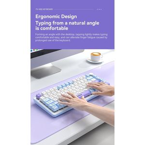 Teclado Mecánico Kailh Db K98 Mini, Eje Verde, Programable con Macros, Iluminado, para Juegos, USB Tipo C, para Computadora - Product Image 6