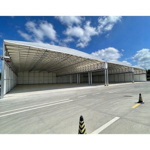 Toit rétractable électriquement du terrain de sport, toit coulissant du stade, toit de stade à structure membranaire sur mesure - Product Image 1