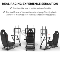 Support de chaise de jeu de course réglable GY084, simulateur de course avec support de volant pour Xbox 360, Logitech G25, G27, G29