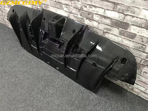 Diffusore Posteriore in Fibra di Carbonio Stile V di Alta Qualità, Separatore Paraurti Posteriore per <span class=keywords><strong>Ferrari</strong></span> <span class=keywords><strong>488</strong></span> - Product Image 2