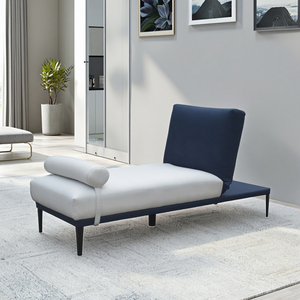 Sofá <span class=keywords><strong>Cama</strong></span> Individual Moderno con Estructura de Madera, Diseño de Tela con Parches, Plegable, de una Plaza, para Sala de Estar - Product Image 6