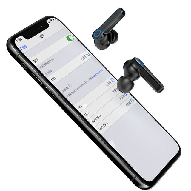True Wireless Stereo M19 Earbuds 2000mah Power Bank Light M19 Earphone with Led Battery Level