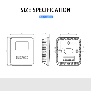 LEFOO Indoor Type LCD Digital Temperature And Humidity Sensor Transmitter With Display