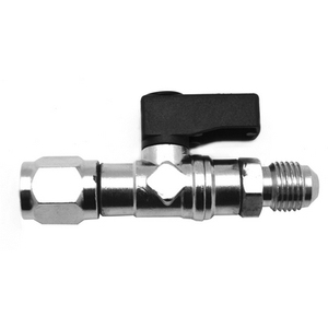 Vanne à boisseau droit manuelle pour bouteille de gaz R32 1/2 F X 5/16 M pour milieux eau, huile et acides, personnalisation OEM prise en charge - Product Image 1