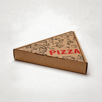 Boîtes d'emballage en carton ondulé avec logo personnalisé pour aliments, boîte à pizza en carton avec laminage mat pour pizza et fruits de mer