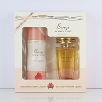 Coffret Cadeau Eau de Parfum pour Femme Berries Weekend, Parfum Arabe de Dubaï, Parfum Floral Fruité Frais en Vaporisateur