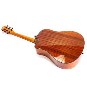 Guitare acoustique Farlley.Na 41 pouces, table massive, Dreadnought, avec éclisse, finition brillante, incrustation croisée, guitare folk - Product Image 3