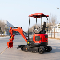 Mini-excavatrice hydraulique sur chenilles de 1,8 t (1800 kg) avec bras pivotant, certifiée Euro V CE, sans taxes ni droits de douane, en stock en Europe – Meilleure mini-excavatrice