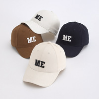 Gorra de Béisbol Moderna con Letra ME Bordada, de Poliéster, Ajustable, Transpirable, Impermeable, Unisex, para Uso Diario