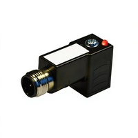 Conector de Válvula Solenoide Industrial Tipo D, Adaptador de Sensor con Rosca Macho M12 para Equipos de Automatización