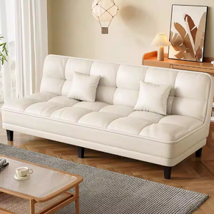 Lit convertible en canapé, canapé-lit pliable pour chambre à coucher, fauteuil inclinable pour deux personnes - Product Image 2