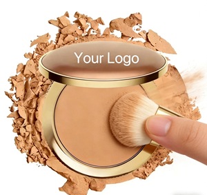 Best-selling custom logo bronze waterproof powder compact vegan mineral beauty cosmetics suitable for dark skin tones - Product Image 3