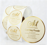 Étiquette adhésive personnalisée pour emballage de produits cosmétiques, logo autocollant pour flacon de maquillage