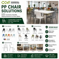 Chaise d'école moderne avec tablette d'écriture, chaises en plastique pour enfants pour événements, tabouret en plastique, chaise de formation avec table