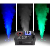 Machine à fumée LED DMX 512 à effets spéciaux pour scène, 1000W, télécommande sans fil, en métal