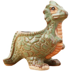 Pot de fleurs créatif en céramique en forme de dinosaure pour plantes succulentes, mini bonsaï, <span class=keywords><strong>cactus</strong></span>, micro-paysage pour la maison et le bureau - Product Image 5