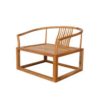 Fauteuil chinois en bois massif avec accoudoirs, chaise de restaurant, chaise de réunion, chaise d'invité commerciale, chaise de salon