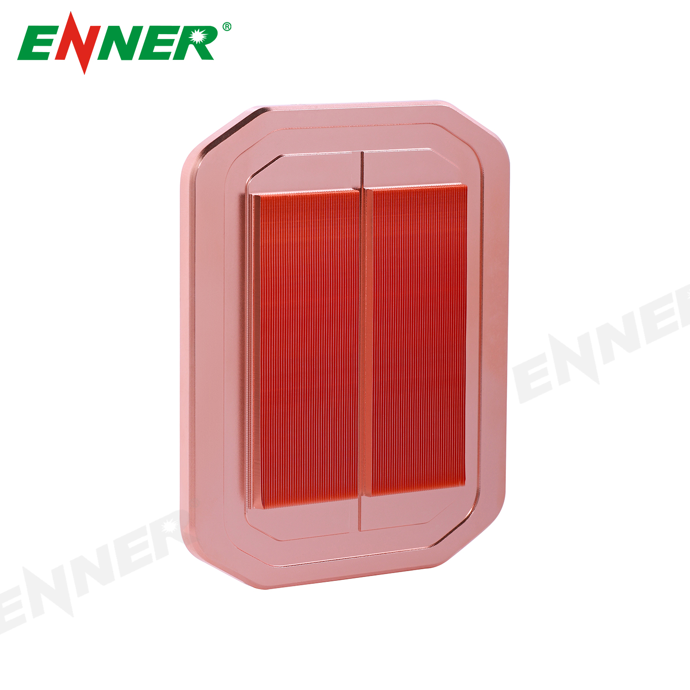 Высокополированный большой медный плавник Cu1100, радиатор, кованый плавник Cpu/GPU/чип, радиатор