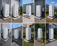 Système de stockage d'énergie à batterie LiFePO4 241 kWh, hors réseau, extérieur, tout-en-un, armoire de refroidissement liquide, micro-réseau d'appoint pour usine