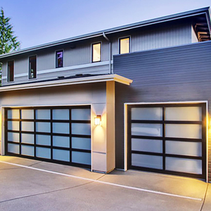 <span class=keywords><strong>Porte</strong></span> de <span class=keywords><strong>garage</strong></span> automatique en verre trempé et alliage d'aluminium, étanche, avec design moderne sans cadre en miroir noir pour villas - Vente chaude - Product Image 5