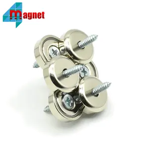 卸売 最高強力な冷蔵庫マグネット-Neodymium Disc Countersunk Hole Magnets 42ミリメートルDiameter 80 Lbs Pulling Force。強力で永久的な希土類磁石