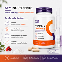Toptan Vitamin C Tabletleri Günlük Sağlık Desteği Profesyonel Bağışıklık Sistemi Takviyesi Diyet Ürünü OEM ODM Üreticisi